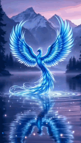 птица феникс Phoenix Bird GIF
