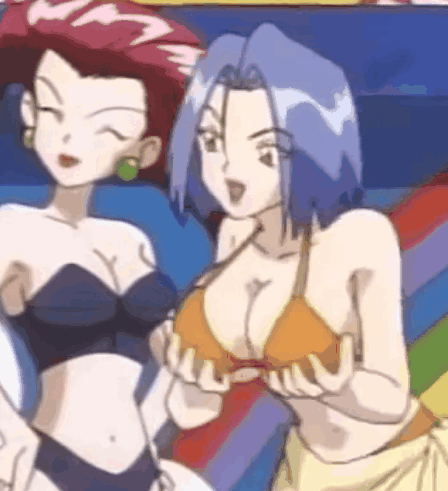 小次郎 泳裝 女裝 大胸 GIF