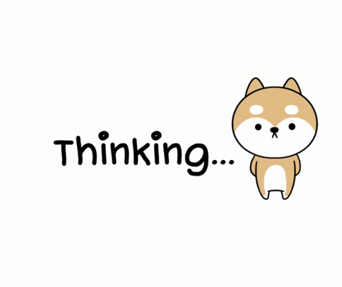 考える 思考 GIF