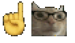 -1 Cat Sticker