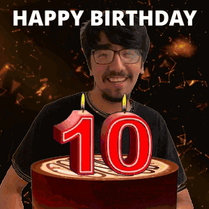 10 Birthday 10 Hbd GIF