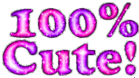 100percent Cute Sticker