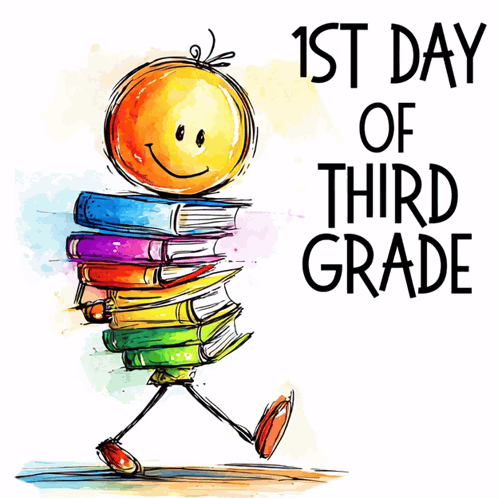 1st Day Of Third Grade First Day Of School GIF