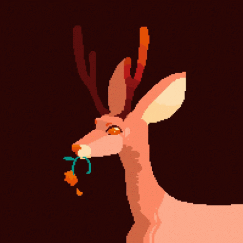 A Deer Eating GIF