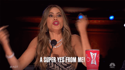 A Super Yes From Me Sofia Vergara GIF