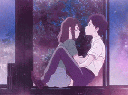 A Whisker Away Hug GIF