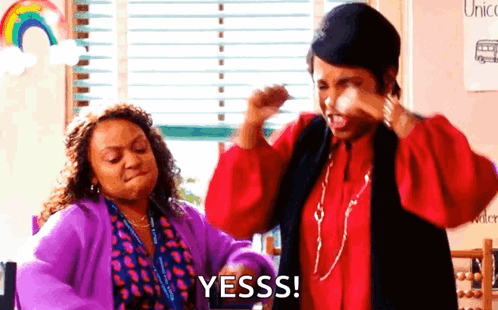 Abbott Elementary Hyped GIF