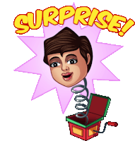 Adarsh Saying Surprise Sticker