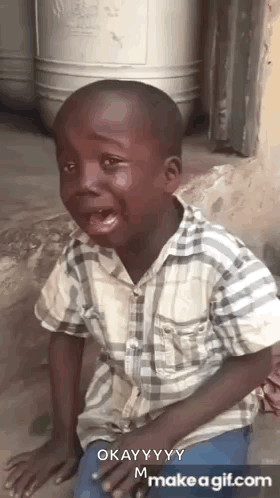 African Boy Crying GIF