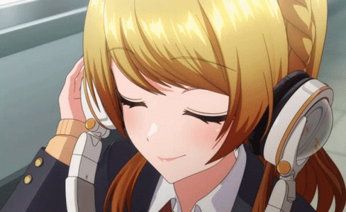 Aimoto Rinku Listening To Music GIF