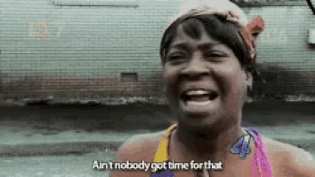 Aint Nobody Got Time For That GIF