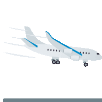 Airplane Arrival Travel Sticker