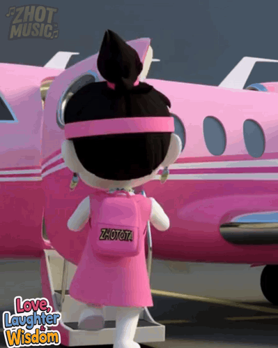 Airplane Pink Airplane GIF
