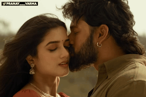 Akhil Akkineni Kissing Bhagyashri Borse GIF