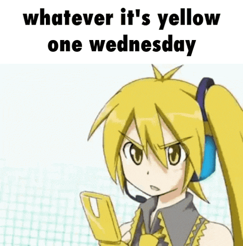 Akita Neru Yellow One Wednesday GIF