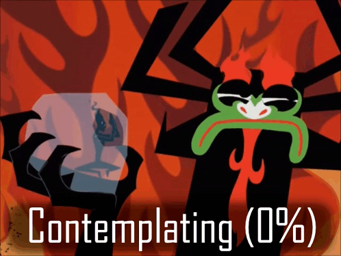 Aku Contemplating GIF