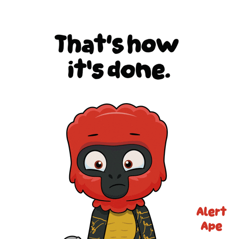 Alert Ape Always Awake GIF