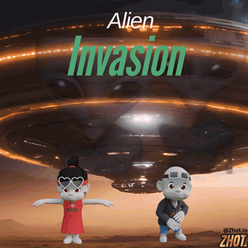 Alien Invasion Aliens Are Coming GIF