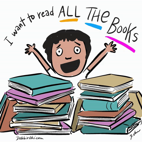 All The Books Bibliophile GIF