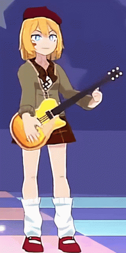 Ame Guitar Amelia Watson GIF