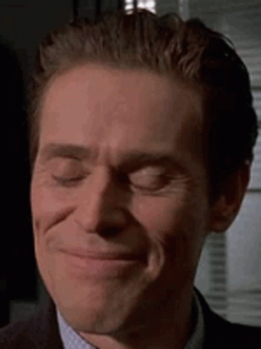 American Psycho Willem Dafoe GIF