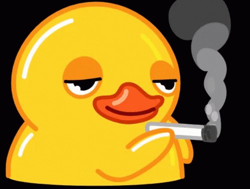 Analet Duck Smoking GIF