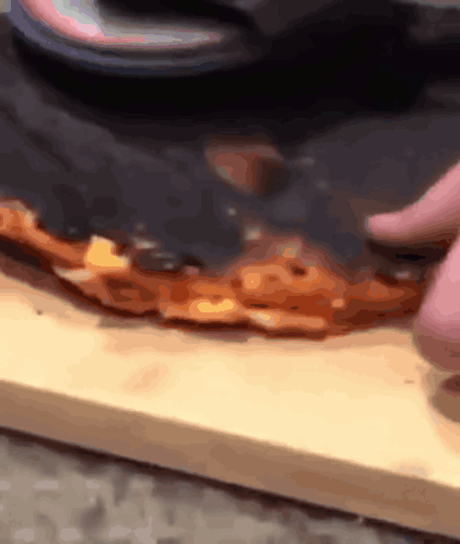 Angle Grinder Pizza Black Pizza GIF