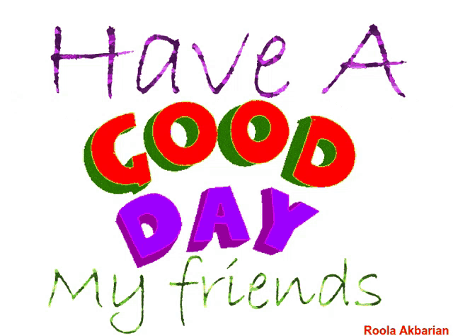 Animated Greeting Card Have A Good Day GIF
