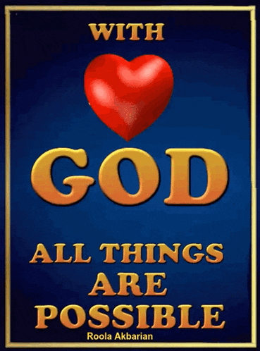 Animated Greeting Card With God All Things Are Possible GIF