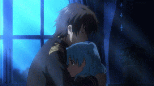 Anime Couple Hug GIF