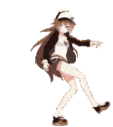 Anime Girl Dance Sticker