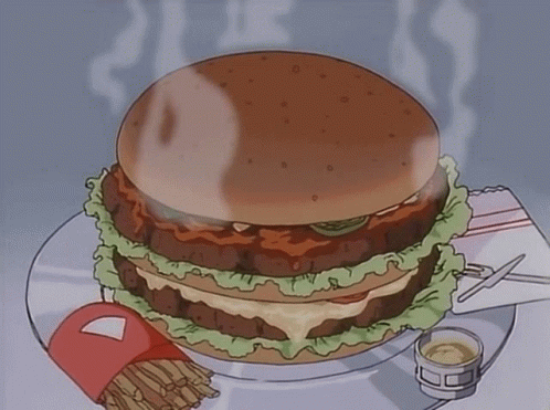 Anime Hamburger GIF