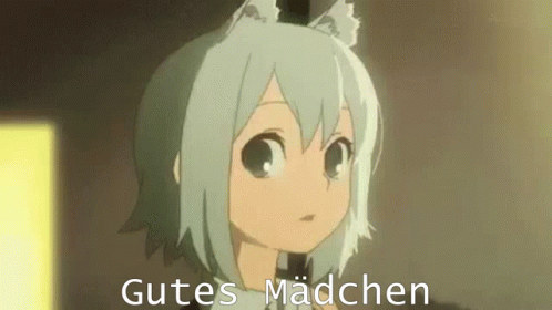 Anime Head Pat Anime Gutes Mädchen GIF