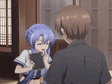 Anime Hug Hug Friend GIF