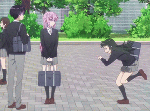 Anime Hug Micchon Shikimori GIF