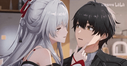 Anime Kiss Cheek GIF