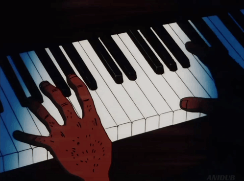 Anime Piano GIF