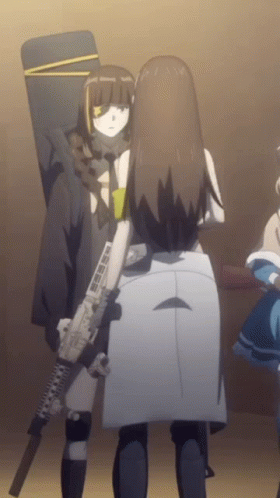 Anime Slap Girls Frontline GIF