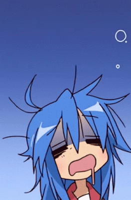 Anime Tired Lucky Star GIF
