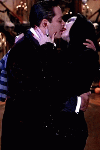 Anjelica Huston Kiss GIF