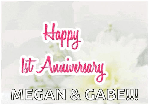 Anniversary Happy1st Anniversary GIF