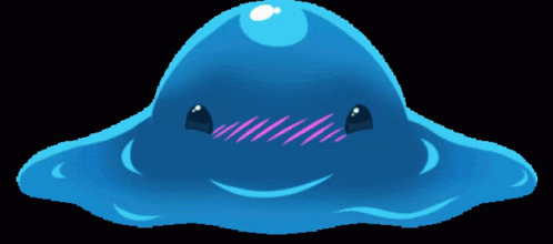 Aqua Slushy Slime GIF