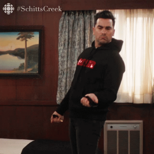 Are Those Sweatpants Dan Levy GIF