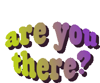 Are You There Hello Sticker