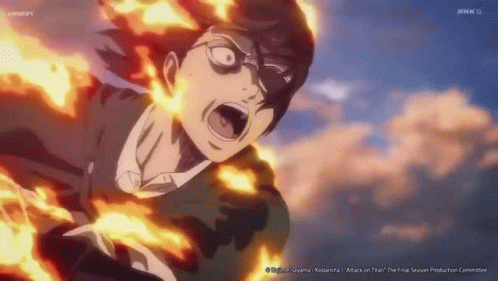 Attack On Titan Hange Burn GIF