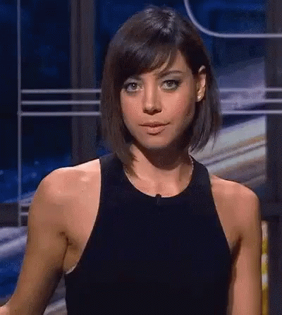 Aubrey Plaza Smile GIF