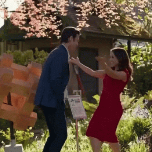 Awkward Hug GIF