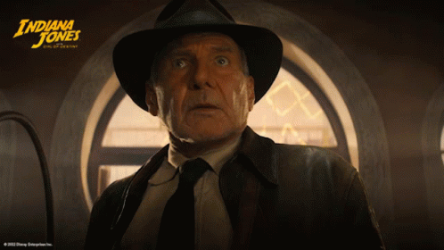 Awkward Look Indiana Jones GIF