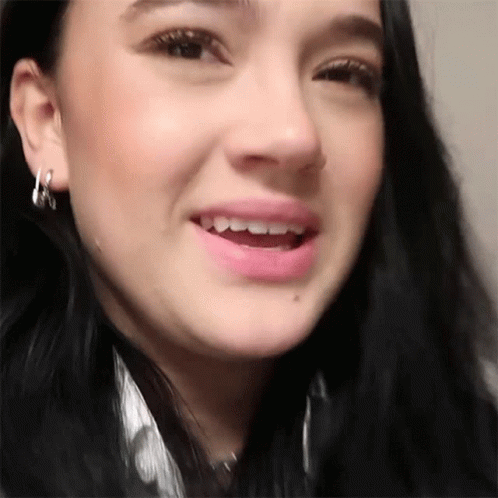 Awkward Smile Fiona Frills GIF