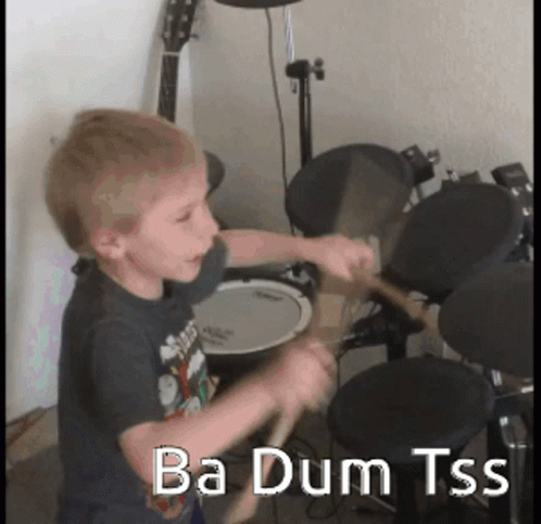 Ba Dum Tss Bad Joke GIF